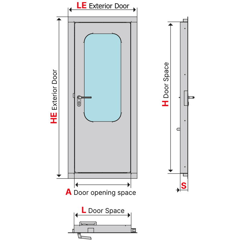 Hinged door 2310